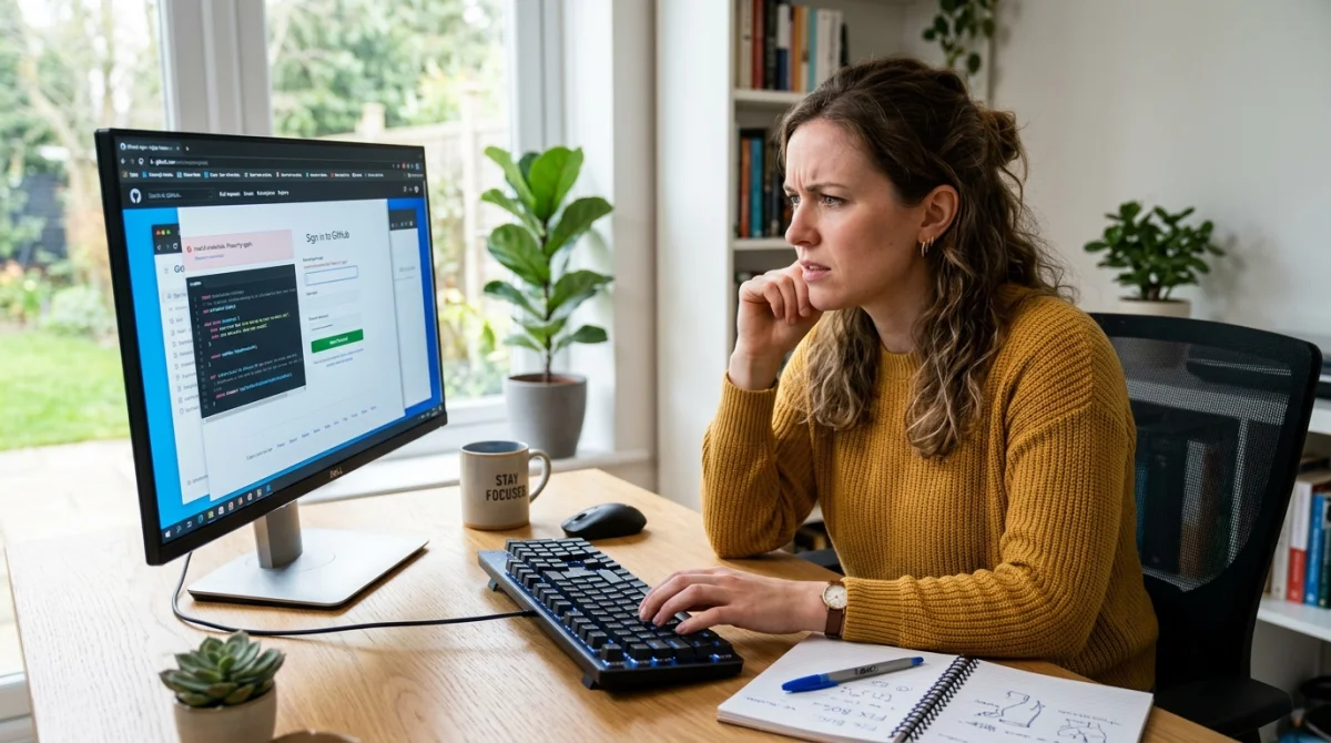 Personne concentrée devant l'écran de l'ENT UT2J, cherchant une solution.