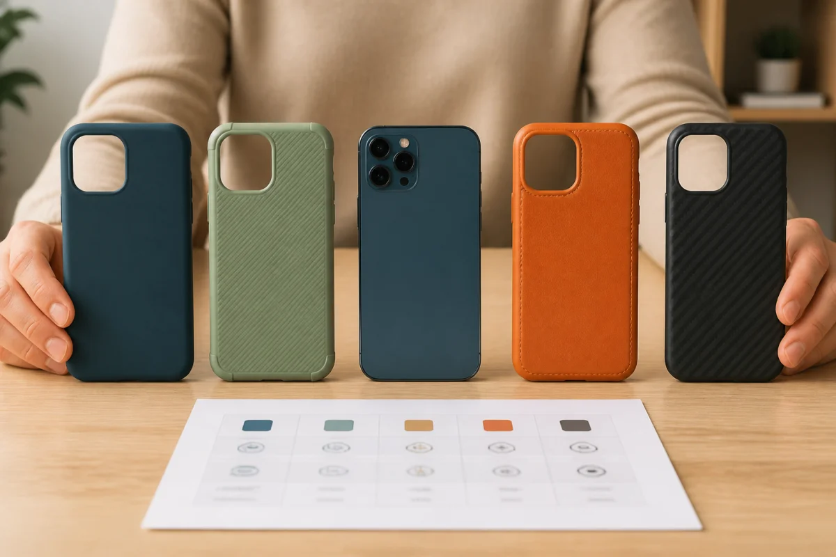 Comment choisir une protection de smartphone : comparaison de coques en silicone, plastique, cuir synthétique et fibre renforcée